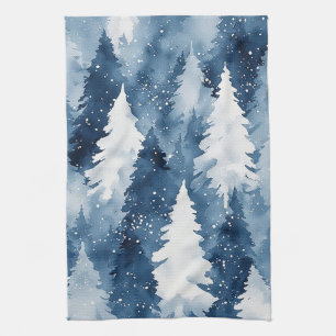 Stille Dennen Winterbos Theedoek