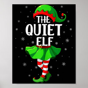 Stille Elf Kerst Meisjes Vrouwen Elf Squad Kerstmi Poster