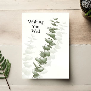 Stille Eucalyptus — Minimaal Kaartje voor Snel Bet Kaart