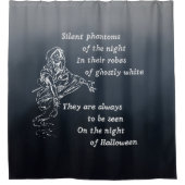 Stille fantomen van de nacht -  Halloween Douchegordijn (Voorkant)