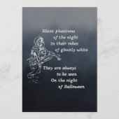 Stille fantomen van de nacht -  Halloween Feestdagenkaart (Voorkant)
