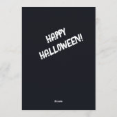 Stille fantomen van de nacht -  Halloween Feestdagenkaart (Achterkant)