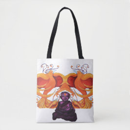 Stille geest feniks tote bag