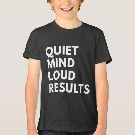STILLE GEEST LUIDE RESULTATEN Tri-Blend SHIRT (Voorkant)