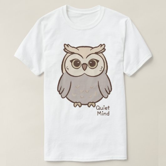 Stille Geest Uil T-shirt (Design voorkant)