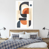 Stille Geometrie in Evenwicht Canvas Afdruk (Insitu (Slaapkamer))