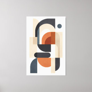 Stille Geometrie in Evenwicht Canvas Afdruk