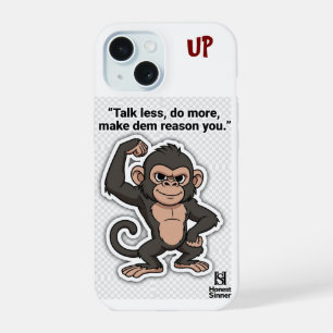 Stille Groei Aap – Mindful Hoes voor Telefoon iPhone 15 Case