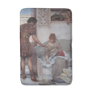Stille groet (door Lawrence Alma-Tadema) Badmat