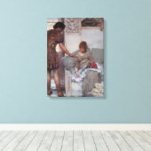 Stille groet (door Lawrence Alma-Tadema) Canvas Afdruk (Insitu (Houten vloer))