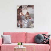 Stille groet (door Lawrence Alma-Tadema) Canvas Afdruk (Insitu (Woonkamer))
