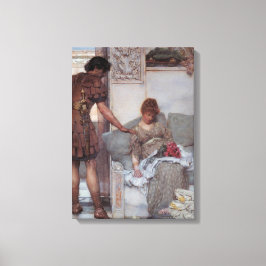Stille groet (door Lawrence Alma-Tadema) Canvas Afdruk