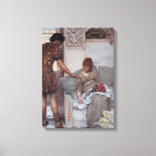Stille groet (door Lawrence Alma-Tadema) Canvas Afdruk