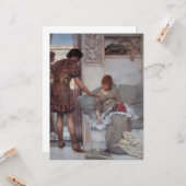Stille groet (door Lawrence Alma-Tadema) Kaart (Voorkant / Achterkant in situ)