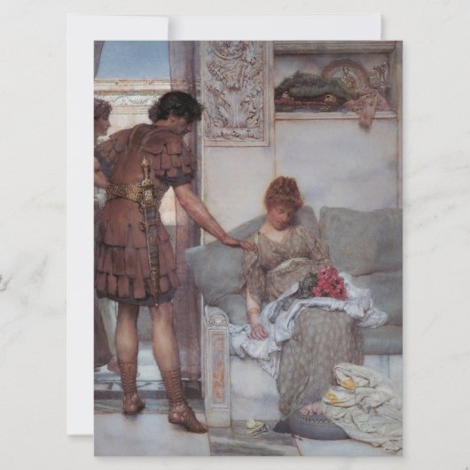 Stille groet (door Lawrence Alma-Tadema) Kaart (Voorkant)