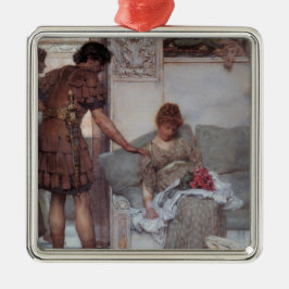 Stille groet (door Lawrence Alma-Tadema) Metalen Ornament