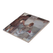 Stille groet (door Lawrence Alma-Tadema) Tegeltje (Zijkant)