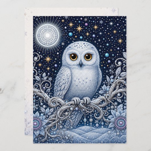 Stille Grüße aus der Winternacht Kaart (Voorkant / Achterkant)