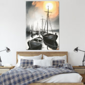 Stille Haven Eclipse Canvas Afdruk (Insitu (Slaapkamer))