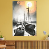 Stille Haven Eclipse Canvas Afdruk (Insitu (Woonkamer))
