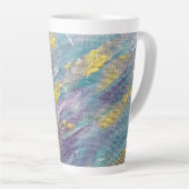 Stille Heerschappij Moderne Kunst Latte Mok (Rechterhoek)
