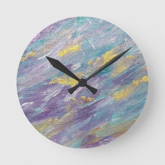 Stille Heerschappij Moderne Kunst Ronde Klok (Voorkant)