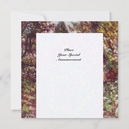 STILLE HERFST IN FLORENCE KAART (Achterkant)