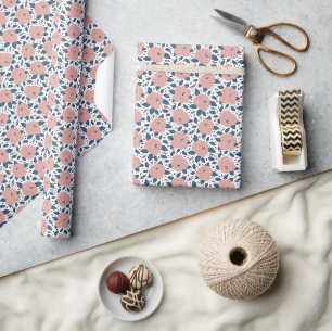 Stille herfstbloemen cadeaupapier