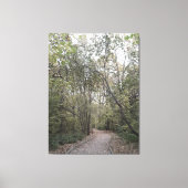 Stille Herfstbospad – Scandinavische Editie Canvas Afdruk (Voorkant)