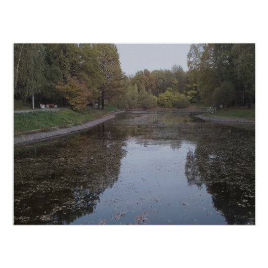 Stille Herfstmeer - Nordic Mist Editie Perfect Poster (Voorkant)