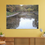 Stille Herfstmeer – Scandinavische Editie Canvas Afdruk (Insitu (Woonkamer))