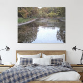 Stille Herfstmeer – Scandinavische Editie Canvas Afdruk (Insitu (Slaapkamer))