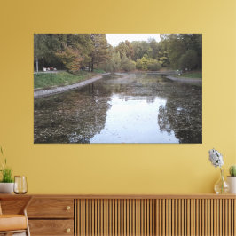 Stille Herfstmeer – Scandinavische Editie Canvas Afdruk