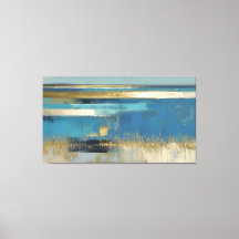 Stille Horizon in Goud en Blauw