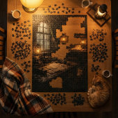 Stille hut - Interieur puzzel van een piratenschip