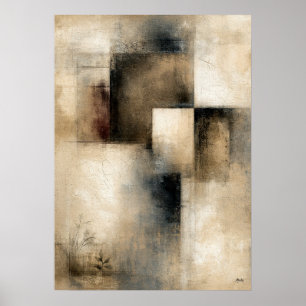 Stille Intervallen Wabi-Sabi Architecturale Abst Poster