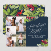 Stille (ish) nacht multi foto vakantie kaart. feestdagenkaart (Voorkant / Achterkant)