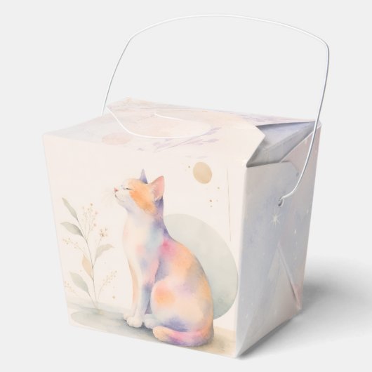 Stille Katze im Mondlicht Bedankdoosjes (Voorkant)