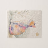Stille Katze im Mondlicht Legpuzzel (Horizontaal)