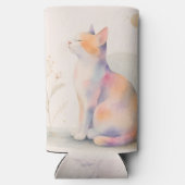 Stille Katze im Mondlicht Seltzer Blikjeskoeler (Achterkant)