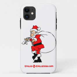 stille kerstman Case-Mate iPhone case