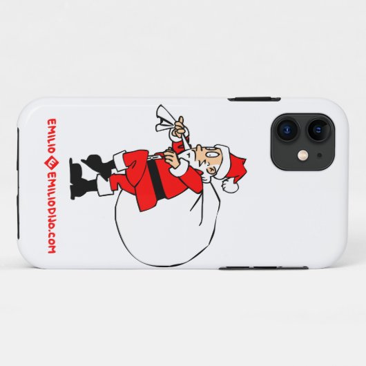 stille kerstman Case-Mate iPhone case (Achterkant (horizontaal))