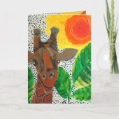 Stille Koning van bushveld Bedankkaart (Voorkant)