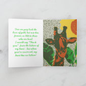 Stille Koning van bushveld Bedankkaart (Binnen)