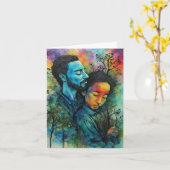 "Stille Kracht" - Een Zielige Vaderdag Kaart (Gele Bloem)