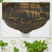 Stille Kracht | Great Sphinx Egypte Design Theedoek (Gevouwen)