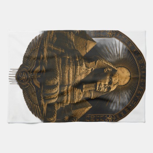 Stille Kracht | Great Sphinx Egypte Design Theedoek (Horizontaal)