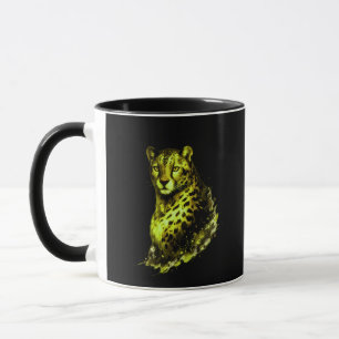 Stille Kracht Katachtige Mok Elegante Wilde Dier