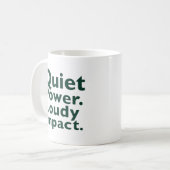 Stille Kracht. Luid Effect. Koffiemok (Voorkant links)