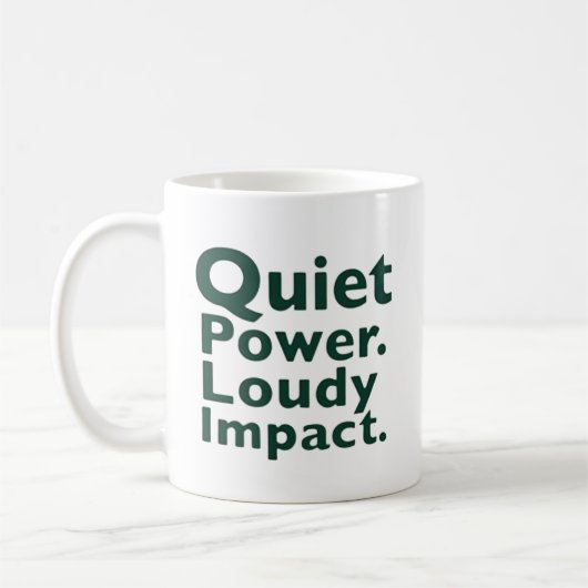 Stille Kracht. Luid Effect. Koffiemok (Links)